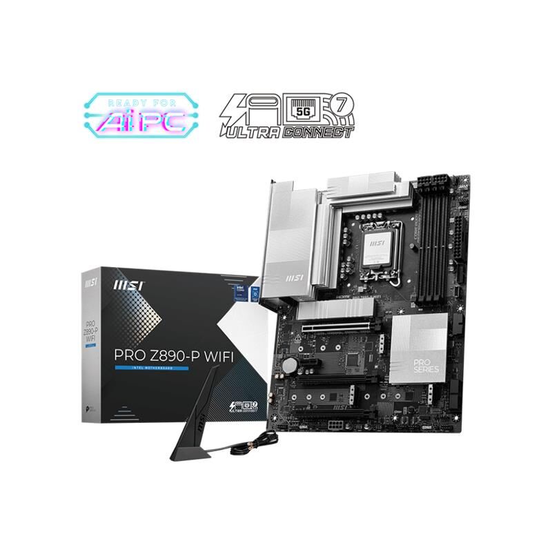 Msi Pro Z890-P Wifi Ddr5 8666Mt/S 1Xhdmi 1Xdp 1Xusb Type-C 4Xm.2 Atx 1851P (Intel Ultra Processors Series 2)
