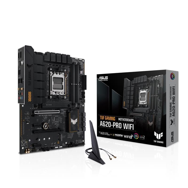Asus Tuf Gaming A620-Pro Wifi Ddr5 6400Mhz 1Xhdmi 1Xdp 2Xm.2 Usb 3.2 Atx Am5 (Amd Am5 7000 Seri̇si̇ İşlemci̇ Uyumlu)